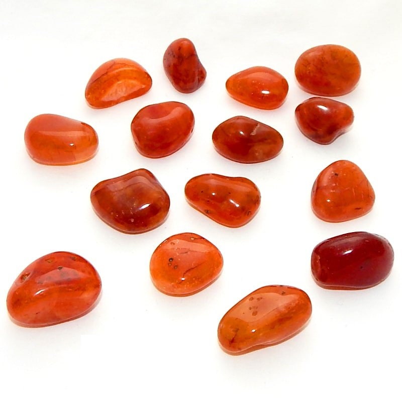 Carnelian Tumbled Stones | Gemstone Healing | Chakra Stones |  Healing Stones | Wicca | Witchcraft Crystals | Energy Healing | Lucky Stones