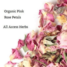 Load image into Gallery viewer, Pink Rose Petals 1oz |  Wedding Flowers | Rose Buds | Dried Herbs | Organic | Light Pink Flowers | Rose Water | Aromatherapy |
