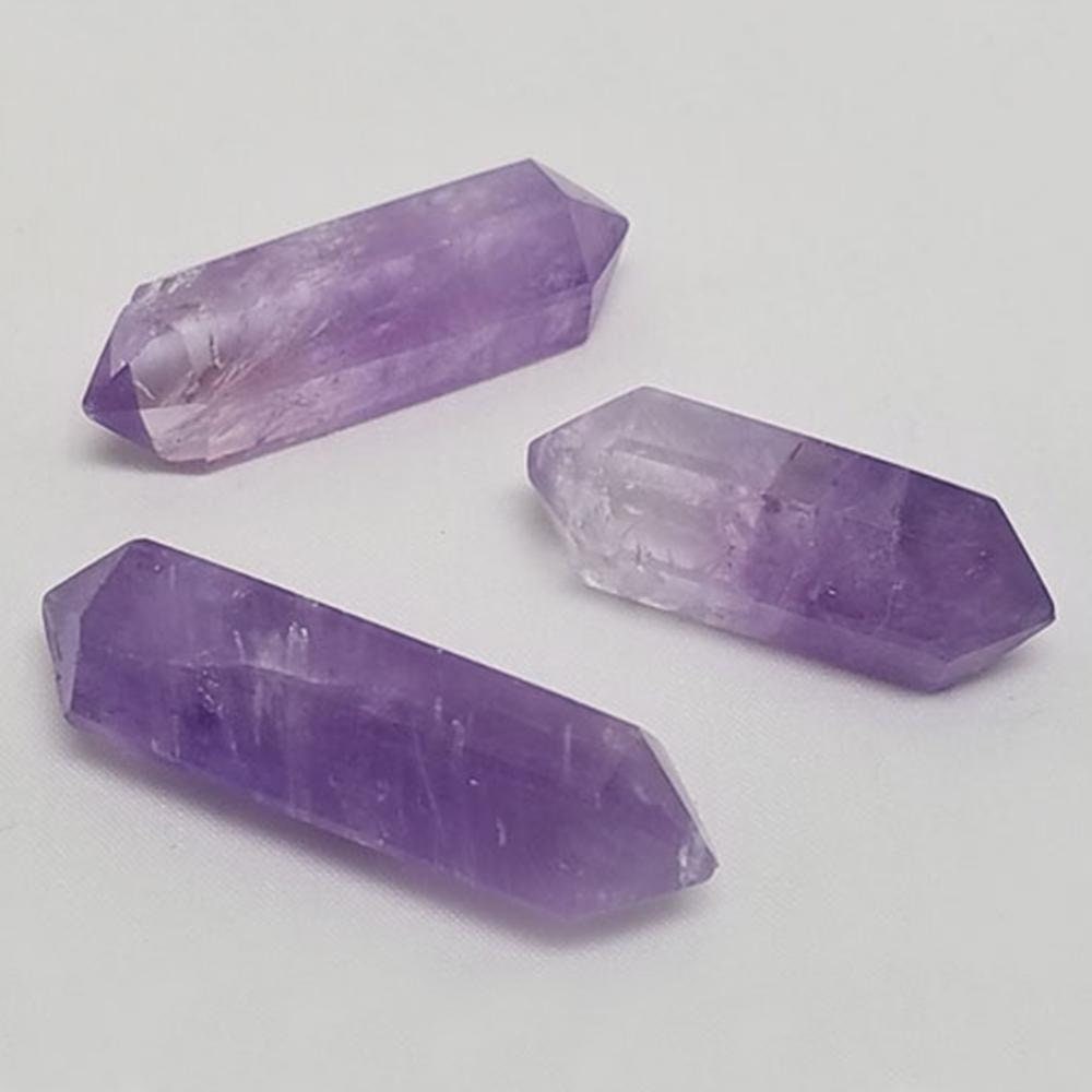 Amethyst Double Terminated Crystal Point | Crystals | Gemstone Healing | Chakra Stones | Wicca | Witchcraft Crystals | Collectable Stones |