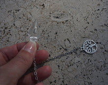 Load image into Gallery viewer, Clear Quartz Pendulum 314 | Tree of Life Charm | Meditation | Dowsing | Metaphysical | Divination tool | Psychic reading | Gemstones
