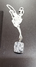 Load image into Gallery viewer, Snowflake Obsidian Necklace 251 |  Balance | Purify | Meditation | Awareness | Focus | Purify | Strength | Grounding | Symbolism |
