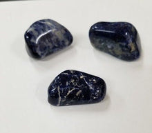 Load image into Gallery viewer, Sodalite Tumbled Stones- Large | Communication | Self Esteem | Calmness | Anxiety | Insomnia | Logic | Brings Order | Collectable Stones |

